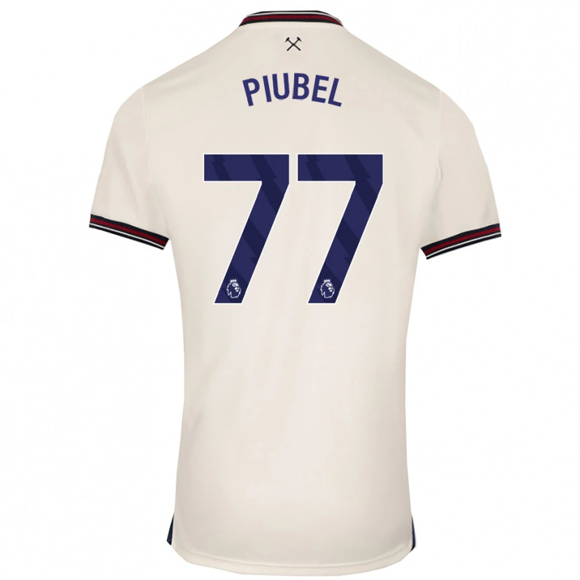 DanxenレディースSeraina Piubel#77オフホワイトアウェイシャツ2025/26ジャージーユニフォーム