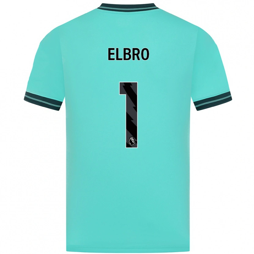 DanxenレディースMaddie Elbro#1スカイブルー グリーンアウェイシャツ2025/26ジャージーユニフォーム