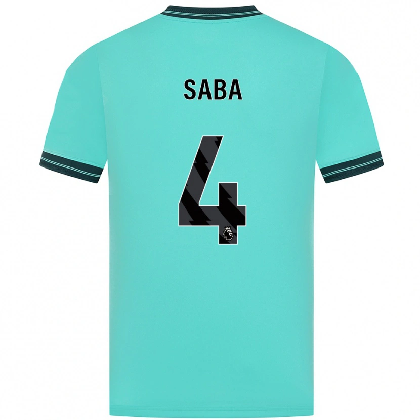 DanxenレディースElliot Saba#4スカイブルー グリーンアウェイシャツ2025/26ジャージーユニフォーム