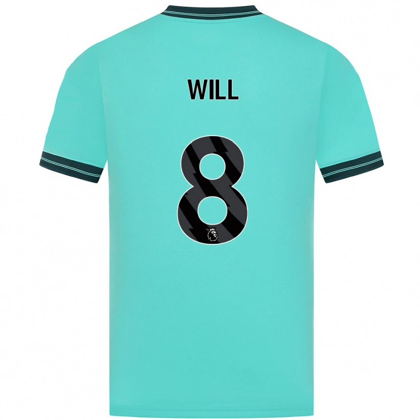 Danxenレディースメリック・ウィル#8スカイブルー グリーンアウェイシャツ2025/26ジャージーユニフォーム