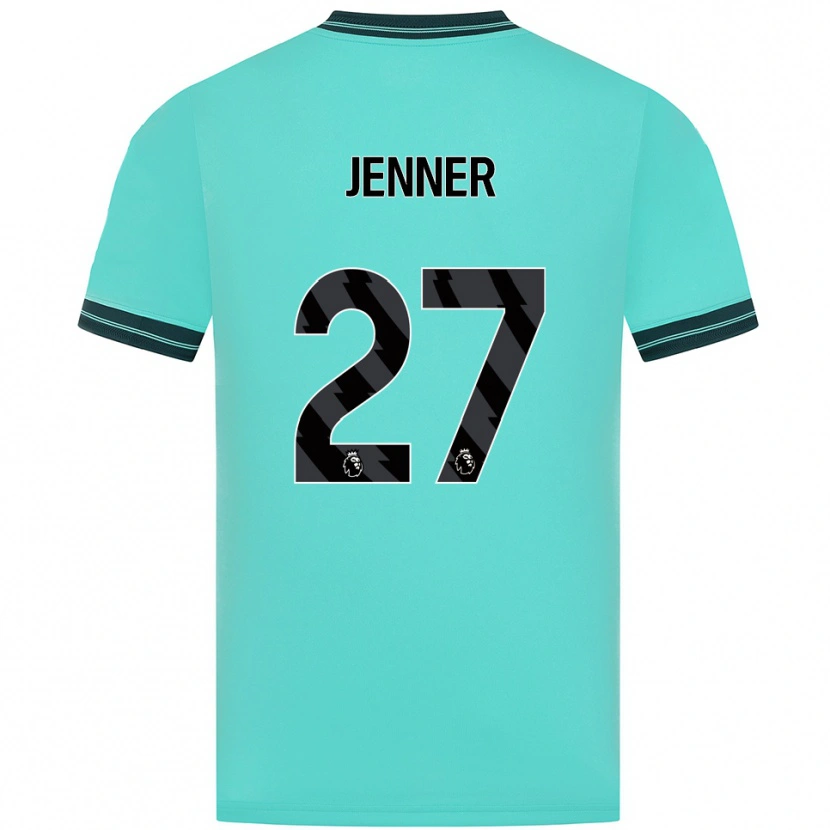 Danxenレディースアビ・ルイーズ・ジェナー#27スカイブルー グリーンアウェイシャツ2025/26ジャージーユニフォーム