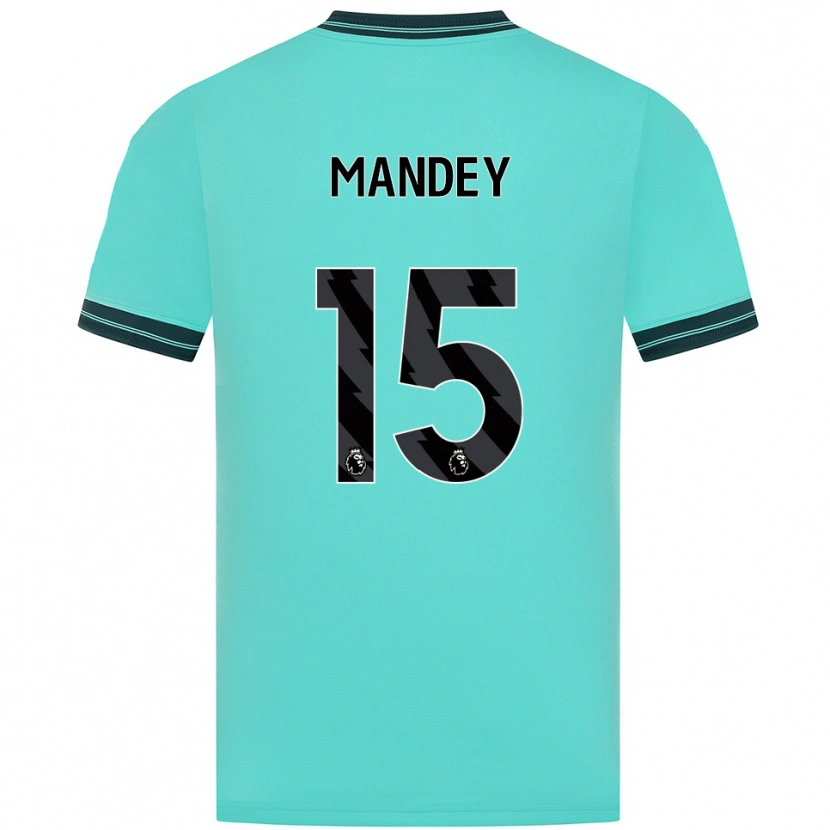 DanxenレディースZiyad Mandey#15スカイブルー グリーンアウェイシャツ2025/26ジャージーユニフォーム