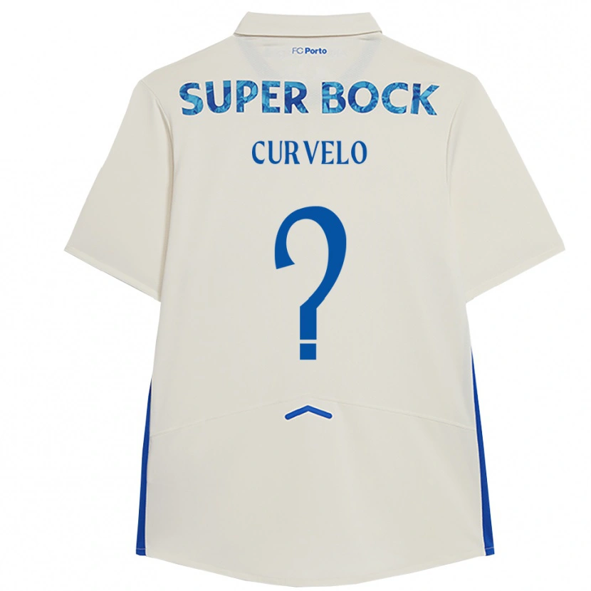 DanxenレディースFrancisco Curvelo#0ホワイト ブルーサードユニフォームシャツ2025/26ジャージーユニフォーム
