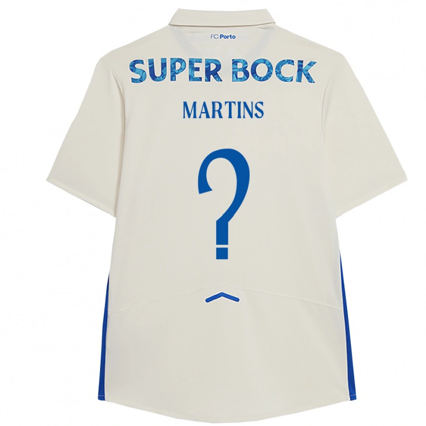 DanxenレディースEduardo Martins#0ホワイト ブルーサードユニフォームシャツ2025/26ジャージーユニフォーム