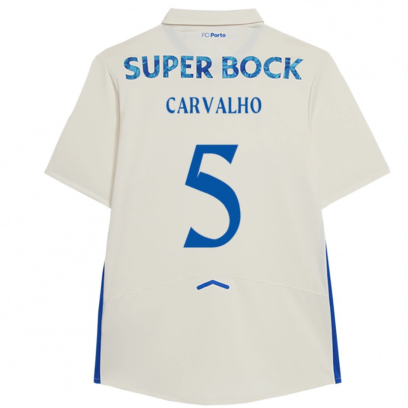 DanxenレディースGuilherme Carvalho#5ホワイト ブルーサードユニフォームシャツ2025/26ジャージーユニフォーム
