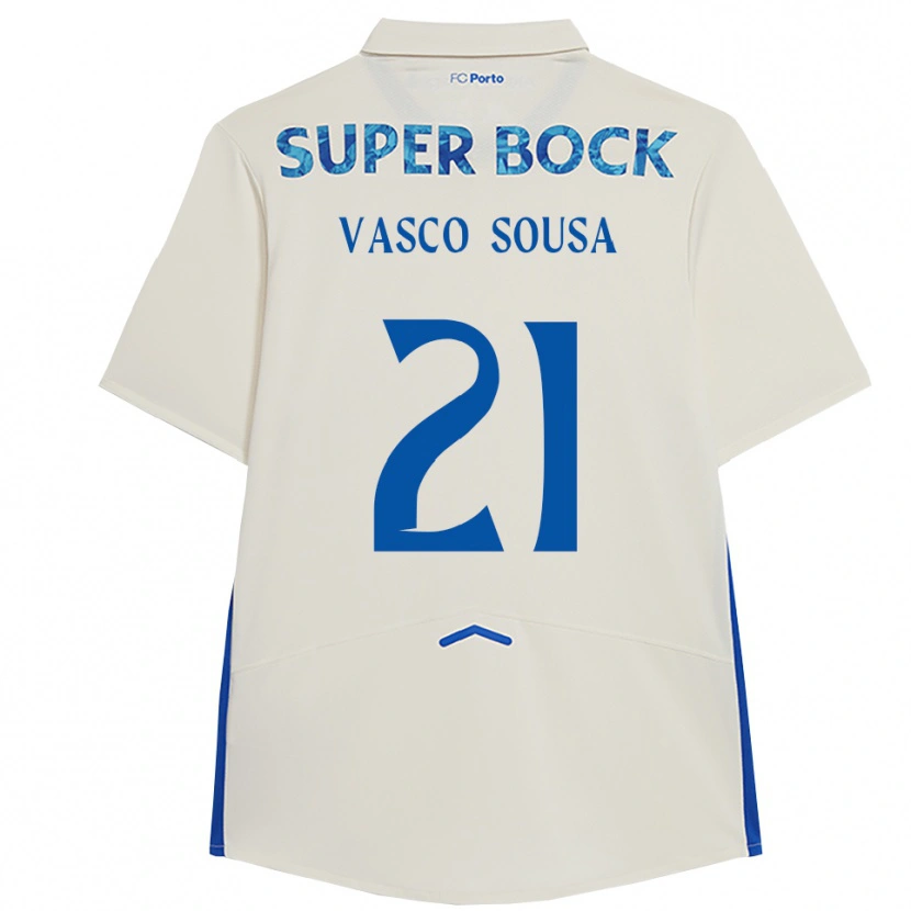 Danxenレディースヴァスコ・ソウザ#21ホワイト ブルーサードユニフォームシャツ2025/26ジャージーユニフォーム