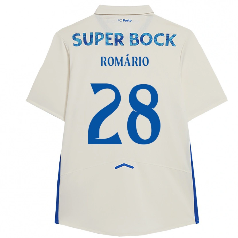 Danxenレディースロマーリオ・バロ#28ホワイト ブルーサードユニフォームシャツ2025/26ジャージーユニフォーム