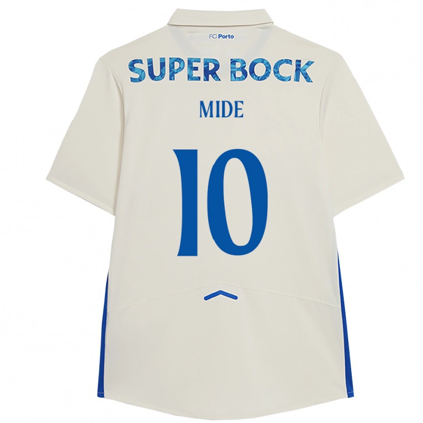 DanxenレディースMateus Mide#10ホワイト ブルーサードユニフォームシャツ2025/26ジャージーユニフォーム