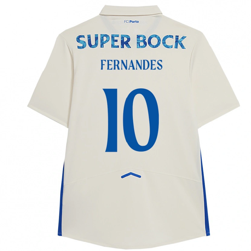 DanxenレディースFrancisco Fernandes#10ホワイト ブルーサードユニフォームシャツ2025/26ジャージーユニフォーム