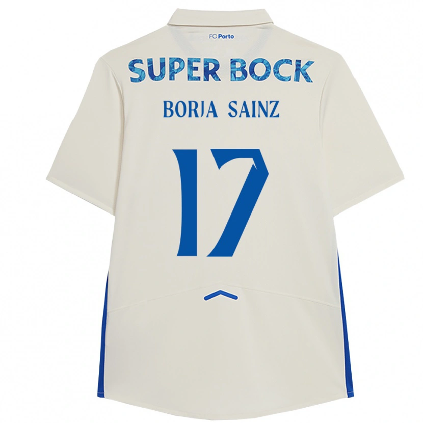 Danxenレディースボルハ・サインス#17ホワイト ブルーサードユニフォームシャツ2025/26ジャージーユニフォーム
