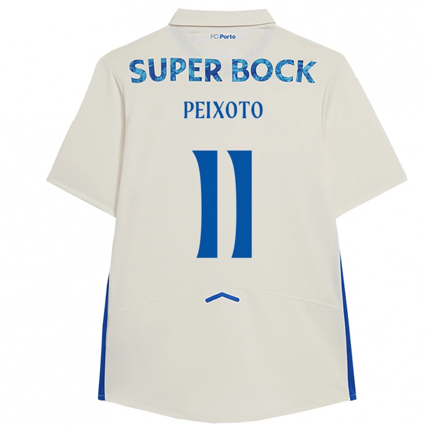 DanxenレディースTomás Peixoto#11ホワイト ブルーサードユニフォームシャツ2025/26ジャージーユニフォーム