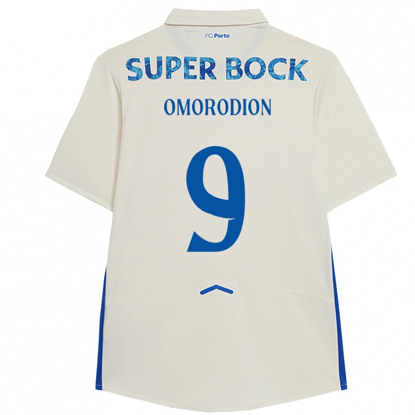 Danxenレディースサム・オモロディオン#9ホワイト ブルーサードユニフォームシャツ2025/26ジャージーユニフォーム