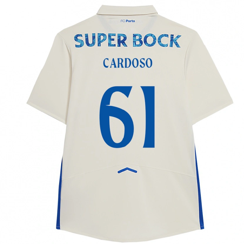DanxenレディースIvan Cardoso#61ホワイト ブルーサードユニフォームシャツ2025/26ジャージーユニフォーム