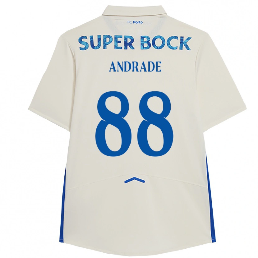 Danxenレディースドミンゴス・アンドラーデ#88ホワイト ブルーサードユニフォームシャツ2025/26ジャージーユニフォーム