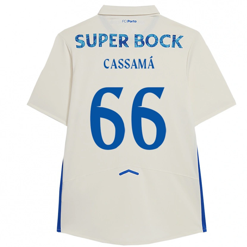 Danxenレディースアドラマネ・カッサマ#66ホワイト ブルーサードユニフォームシャツ2025/26ジャージーユニフォーム
