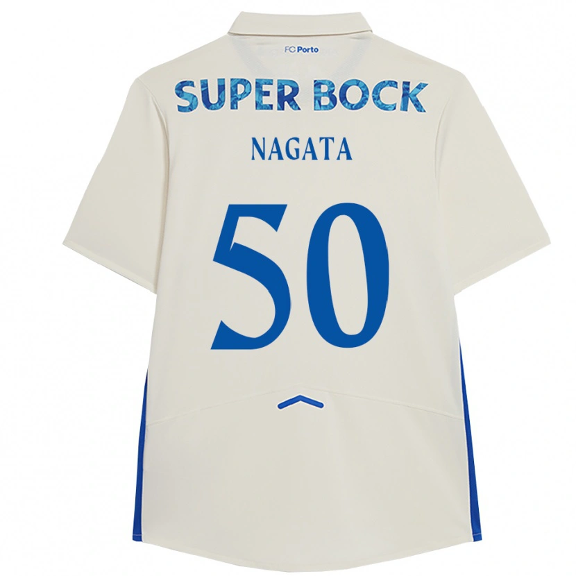 Danxenレディースながた こうたろう#50ホワイト ブルーサードユニフォームシャツ2025/26ジャージーユニフォーム