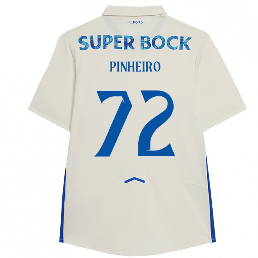 DanxenレディースRodrigo Pinheiro#72ホワイト ブルーサードユニフォームシャツ2025/26ジャージーユニフォーム