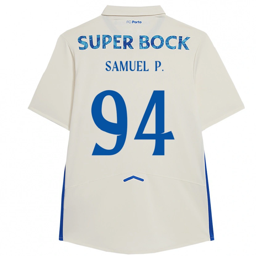 Danxenレディースサミュエル#94ホワイト ブルーサードユニフォームシャツ2025/26ジャージーユニフォーム