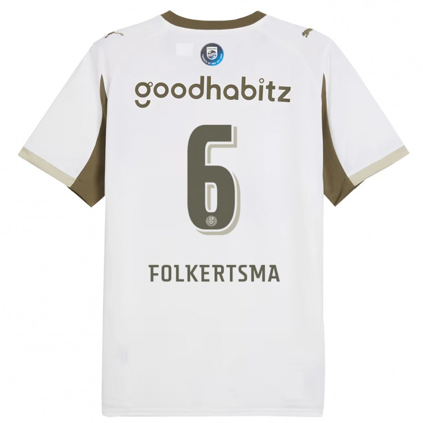 Danxenレディースシスカ・フォルケルツマ#6ホワイト グレーサードユニフォームシャツ2025/26ジャージーユニフォーム