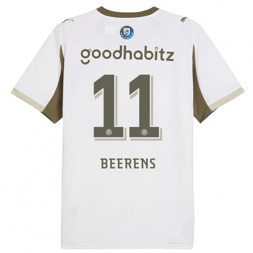 DanxenレディースJairo Beerens#11ホワイト グレーサードユニフォームシャツ2025/26ジャージーユニフォーム