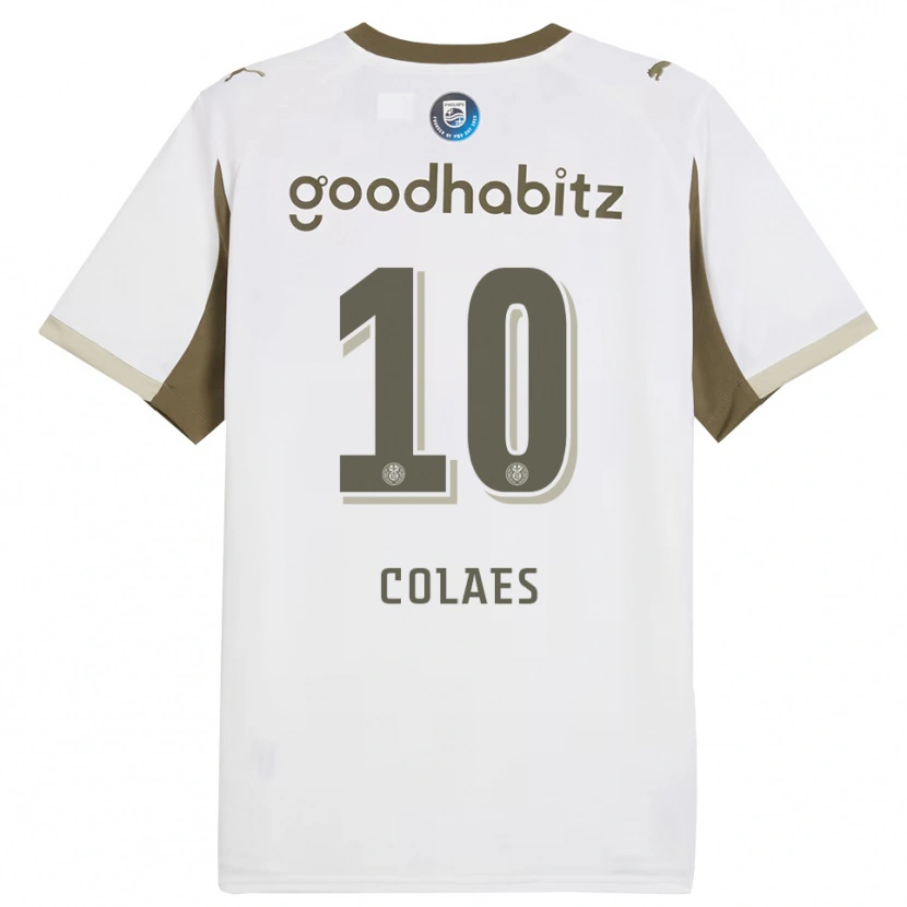DanxenレディースJonas Colaes#10ホワイト グレーサードユニフォームシャツ2025/26ジャージーユニフォーム