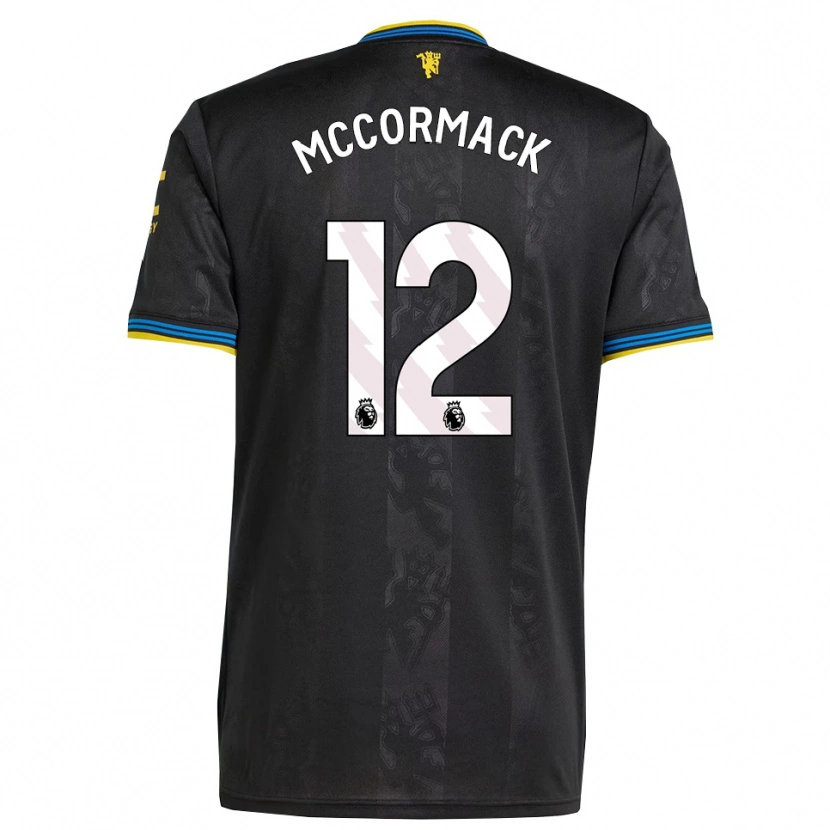 DanxenレディースRafe Mccormack#12ブラック イエロー ブルーサードユニフォームシャツ2025/26ジャージーユニフォーム