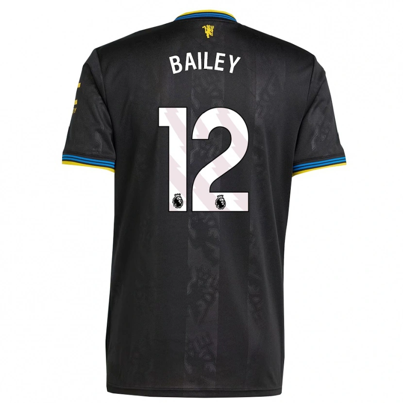 DanxenレディースJames Bailey#12ブラック イエロー ブルーサードユニフォームシャツ2025/26ジャージーユニフォーム