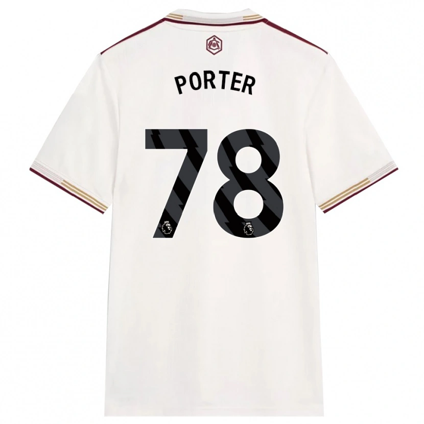 DanxenレディースJack Porter#78オフホワイト バーガンディサードユニフォームシャツ2025/26ジャージーユニフォーム