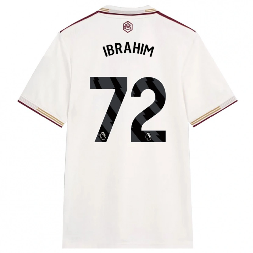 DanxenレディースIfe Ibrahim#72オフホワイト バーガンディサードユニフォームシャツ2025/26ジャージーユニフォーム