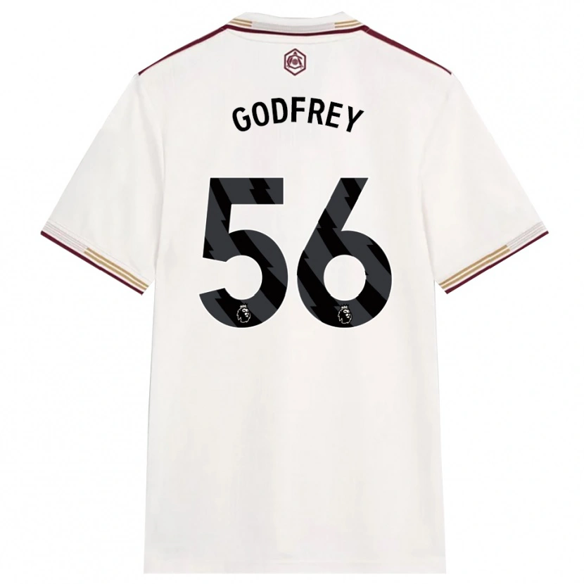 Danxenレディースフレイヤ・ゴッドフリー#56オフホワイト バーガンディサードユニフォームシャツ2025/26ジャージーユニフォーム