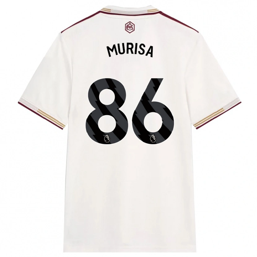 DanxenレディースTeshaun Murisa#86オフホワイト バーガンディサードユニフォームシャツ2025/26ジャージーユニフォーム