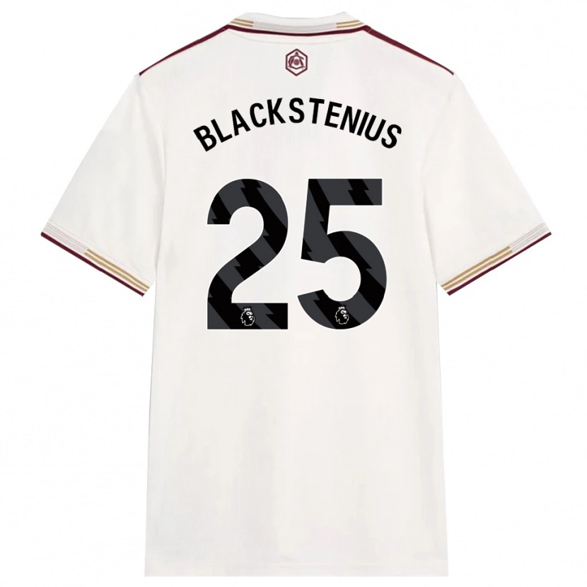 Danxenレディーススティーナ・ブラックステニウス#25オフホワイト バーガンディサードユニフォームシャツ2025/26ジャージーユニフォーム