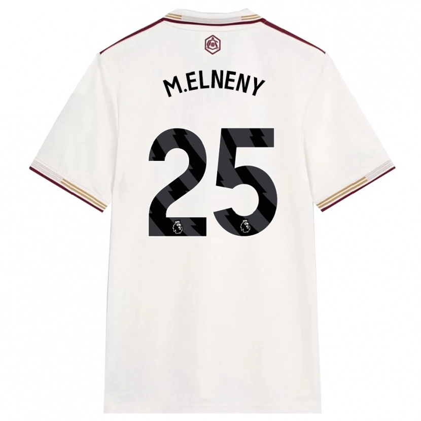 Danxenレディースモハメド・エルネニー#25オフホワイト バーガンディサードユニフォームシャツ2025/26ジャージーユニフォーム