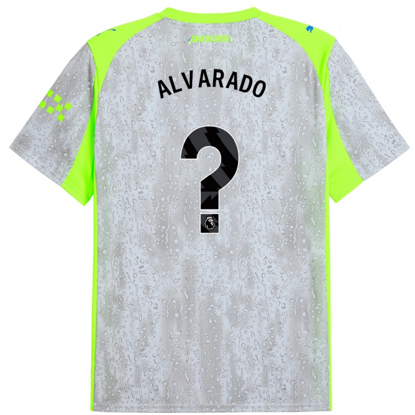 DanxenレディースLucas Alvarado#0グレー イエローサードユニフォームシャツ2025/26ジャージーユニフォーム