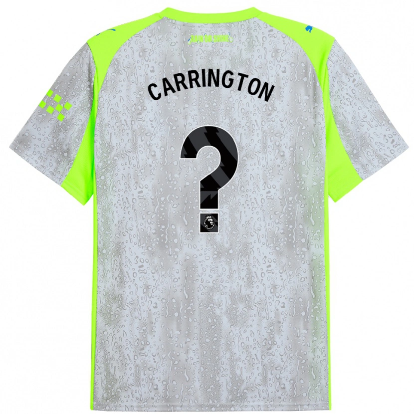 DanxenレディースTheo Carrington#0グレー イエローサードユニフォームシャツ2025/26ジャージーユニフォーム