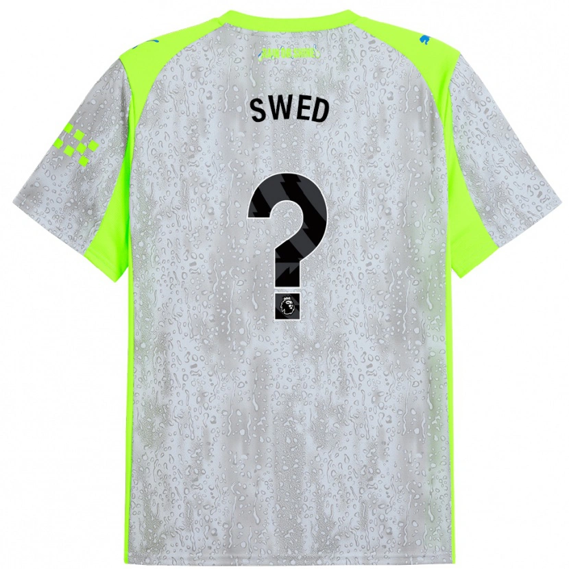 DanxenレディースHamza Swed#0グレー イエローサードユニフォームシャツ2025/26ジャージーユニフォーム