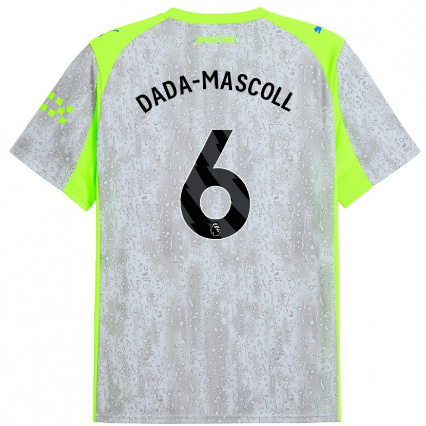 Danxenレディースアイザイア・ダダ・マスコル#6グレー イエローサードユニフォームシャツ2025/26ジャージーユニフォーム