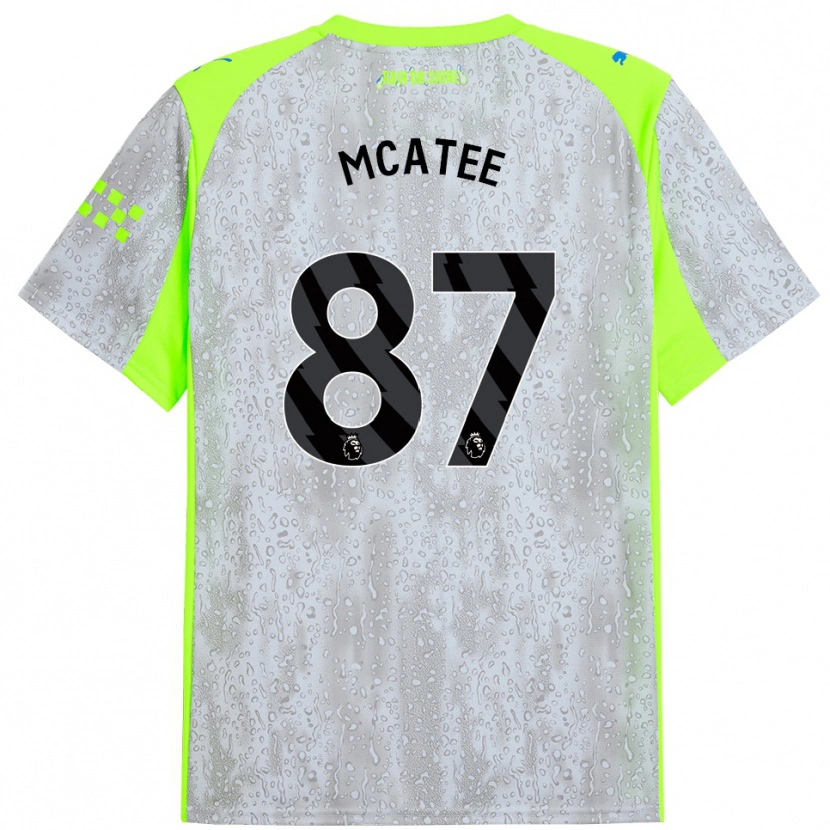 Danxenレディースジェームズ・マカティー#87グレー イエローサードユニフォームシャツ2025/26ジャージーユニフォーム