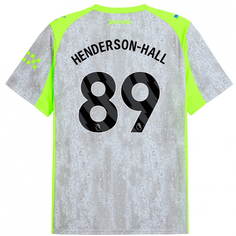 Danxenレディースマシュー・ヘンダーソン・ホール#89グレー イエローサードユニフォームシャツ2025/26ジャージーユニフォーム