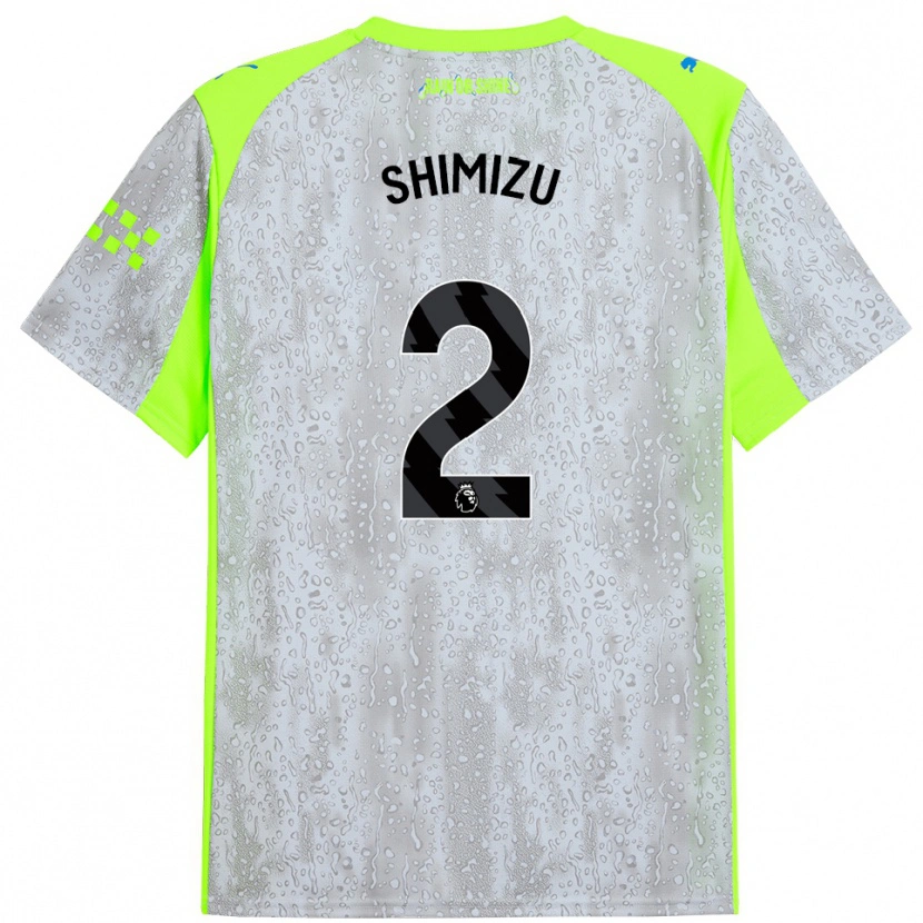 Danxenレディース清水梨紗#2グレー イエローサードユニフォームシャツ2025/26ジャージーユニフォーム