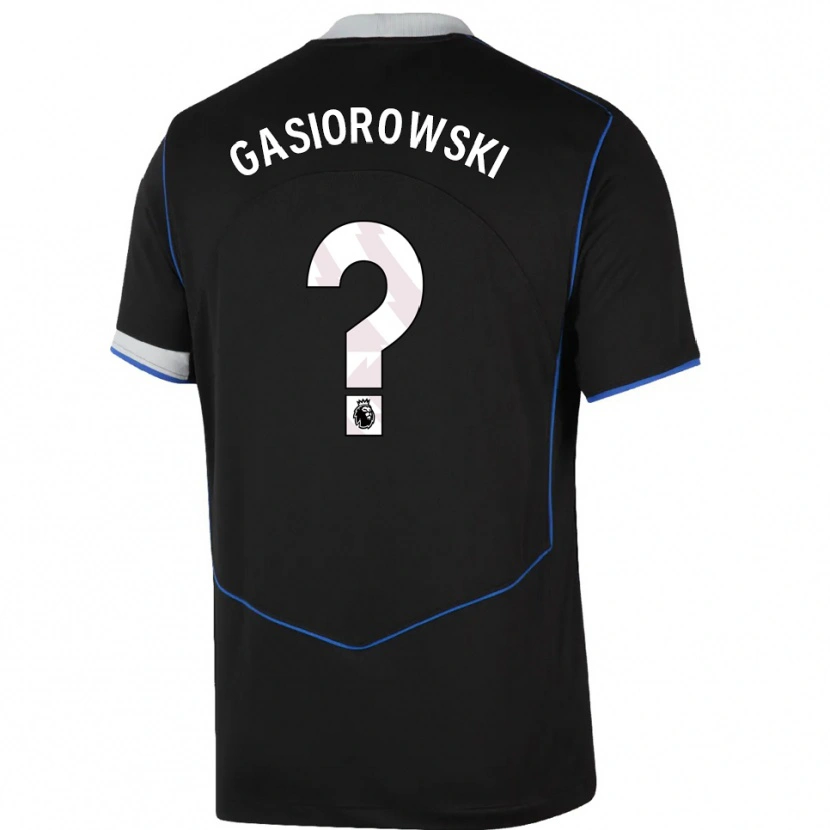 DanxenレディースMarko Gasiorowski#0ブラック ブルー シルバーサードユニフォームシャツ2025/26ジャージーユニフォーム