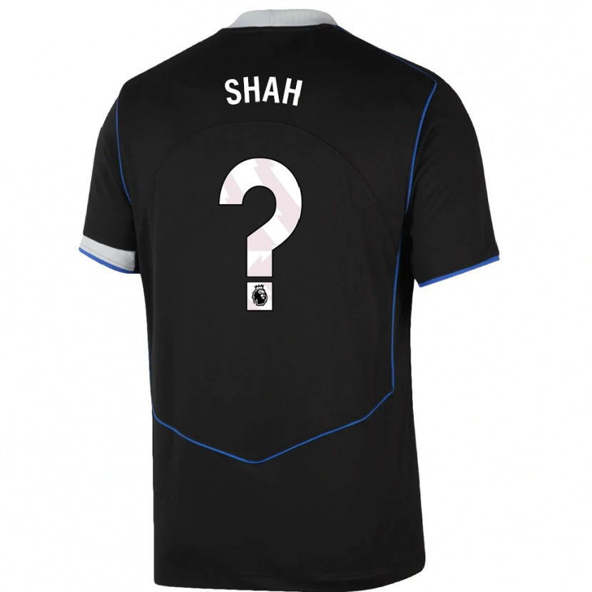 DanxenレディースBilal Shah#0ブラック ブルー シルバーサードユニフォームシャツ2025/26ジャージーユニフォーム
