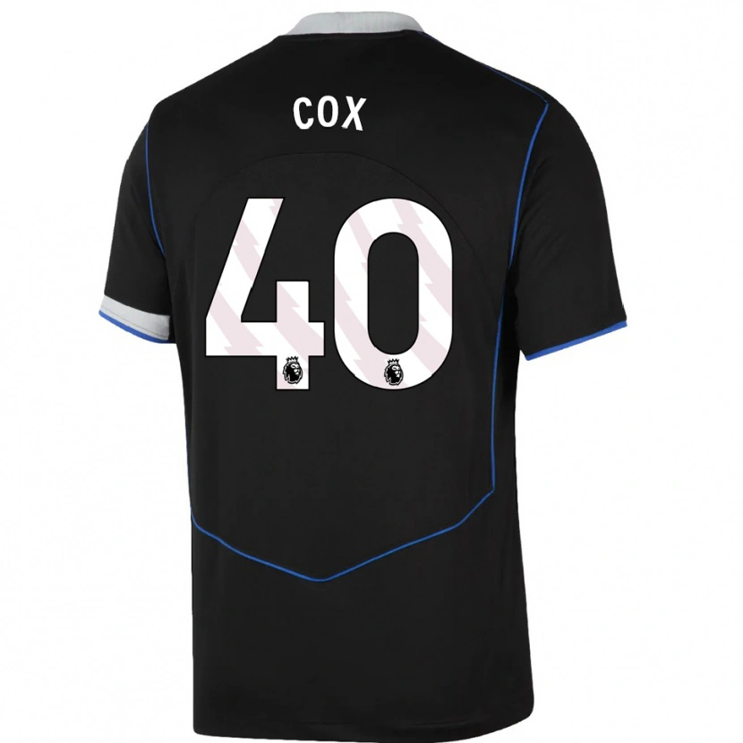 DanxenレディースKatie Cox#40ブラック ブルー シルバーサードユニフォームシャツ2025/26ジャージーユニフォーム