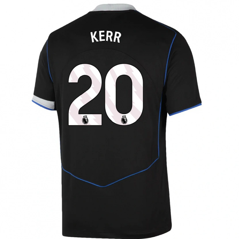 Danxenレディースサム・カー#20ブラック ブルー シルバーサードユニフォームシャツ2025/26ジャージーユニフォーム