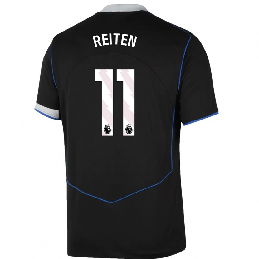 Danxenレディースグーロ・レイテン#11ブラック ブルー シルバーサードユニフォームシャツ2025/26ジャージーユニフォーム