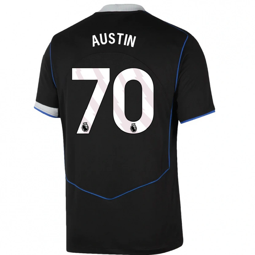 DanxenレディースJack Austin#70ブラック ブルー シルバーサードユニフォームシャツ2025/26ジャージーユニフォーム
