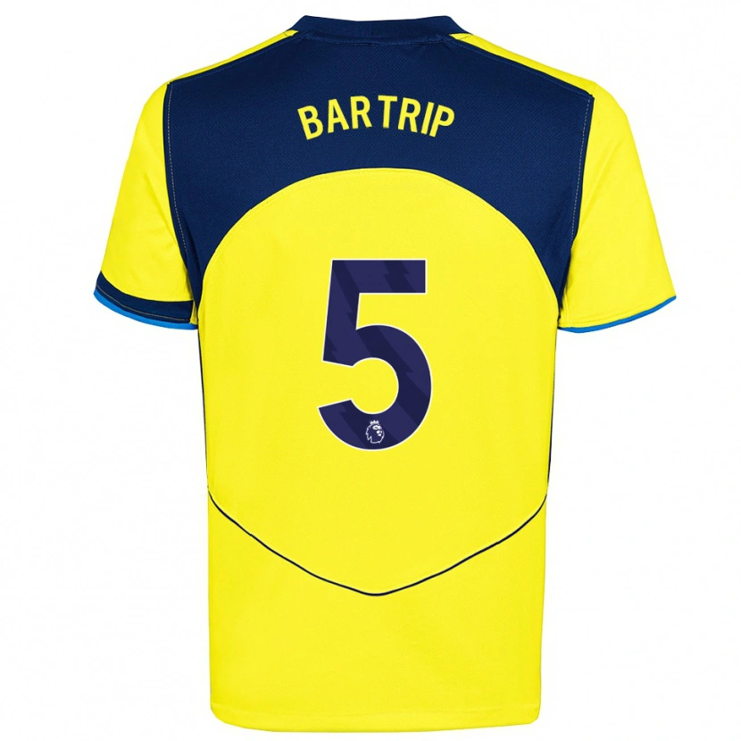 Danxenレディースモリー・バルトリップ#5イエロー ネイビーサードユニフォームシャツ2025/26ジャージーユニフォーム