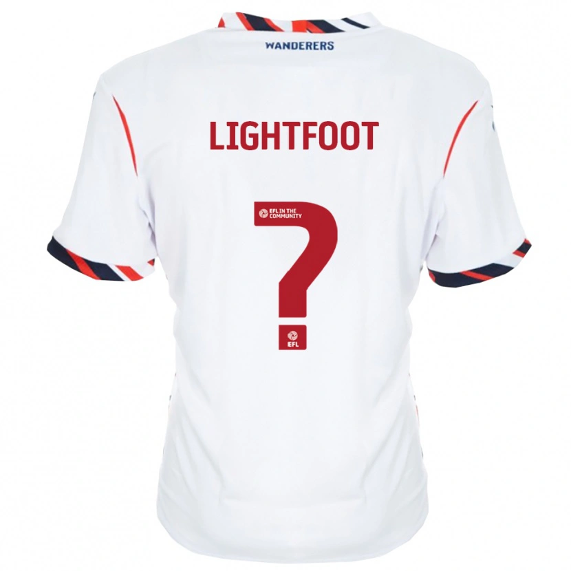 DanxenキッズJessica Lightfoot#0白 赤ホームシャツ2025/26ジャージーユニフォーム