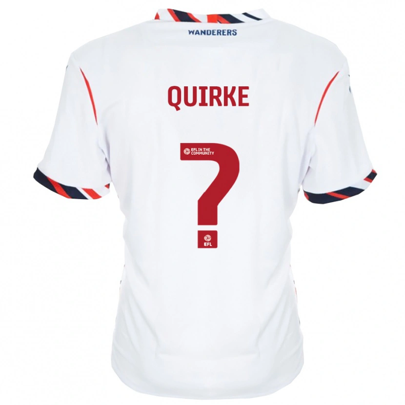 DanxenキッズMia Quirke#0白 赤ホームシャツ2025/26ジャージーユニフォーム