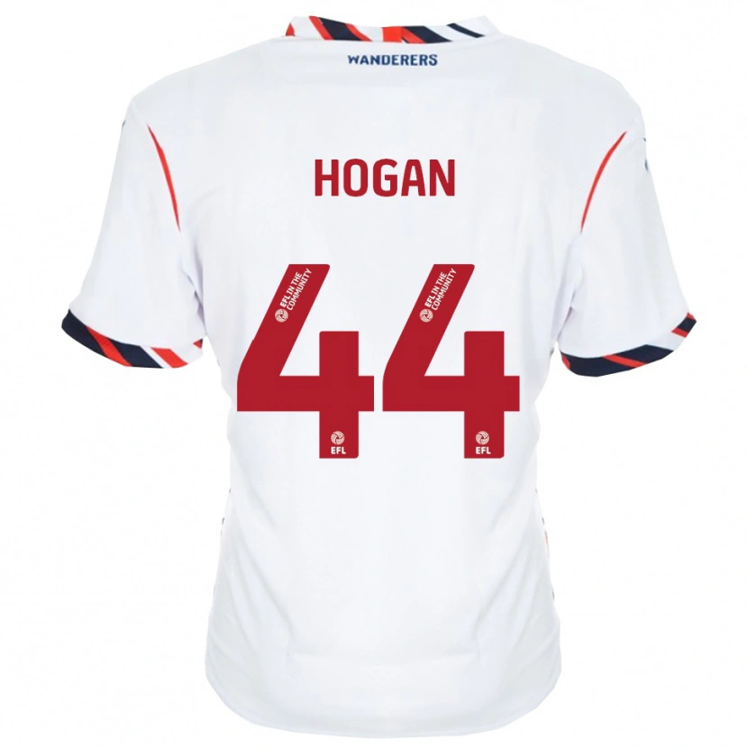 DanxenキッズSean Hogan#44白 赤ホームシャツ2025/26ジャージーユニフォーム